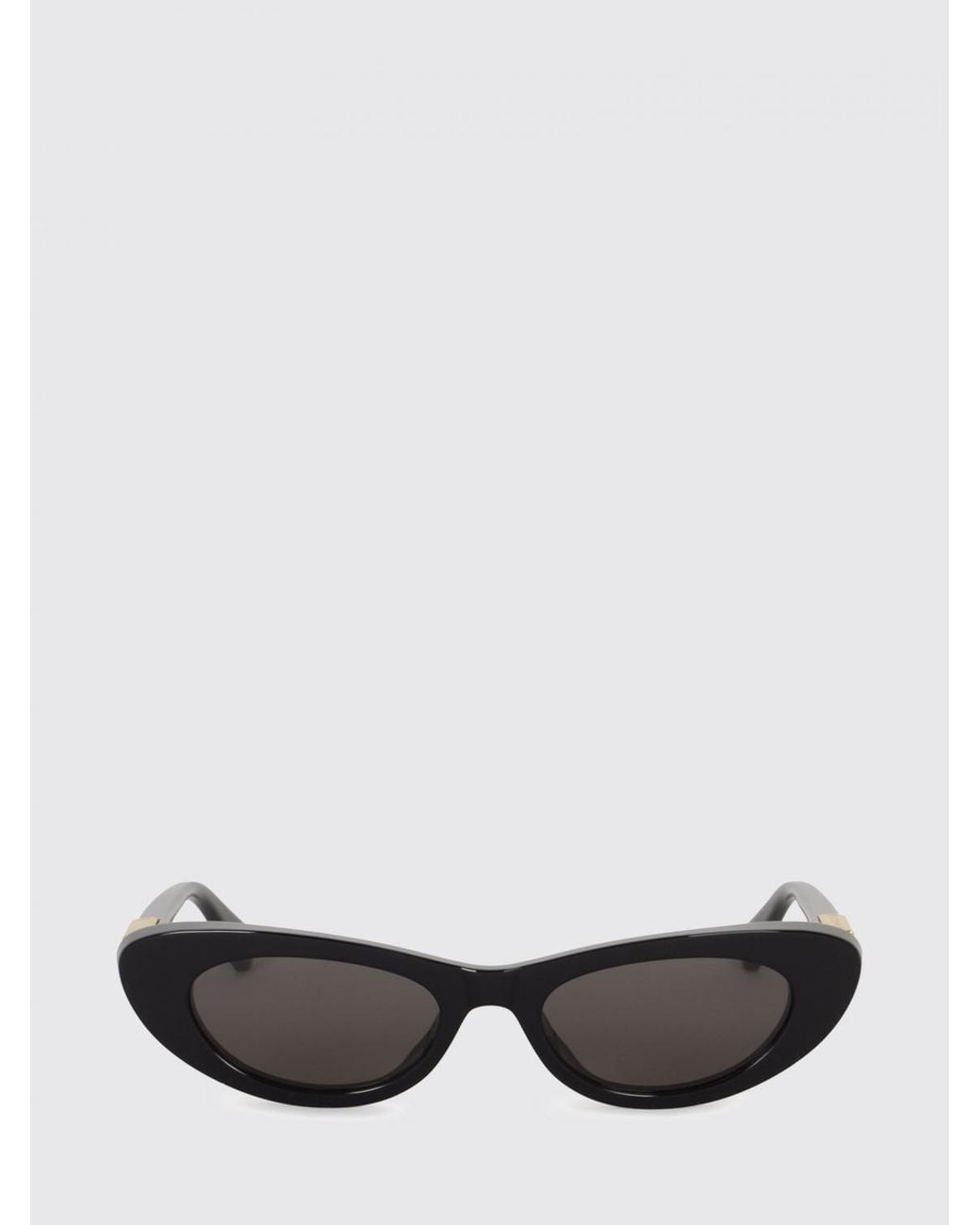 Bottega Veneta White Charlotte Oval Acetate Sunglasses