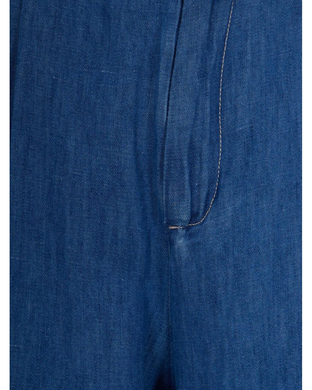 Max Mara Blue Wide-Leg Denim Jeans