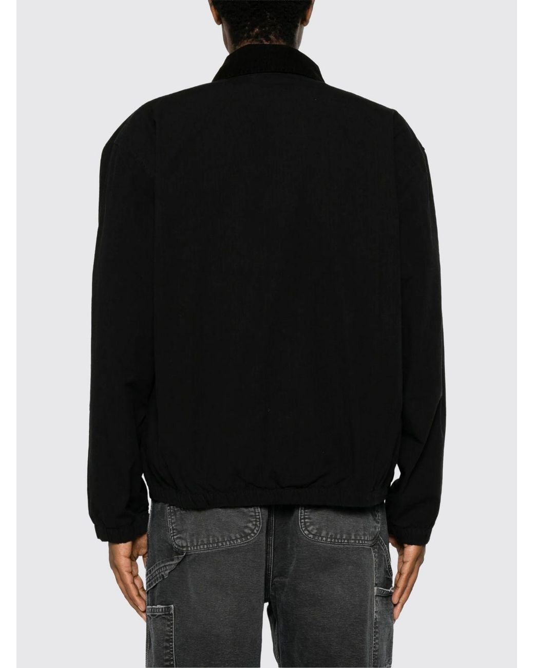 Carhartt Black Madison Relaxed Fit Cotton Jacket With Zip Closure for men