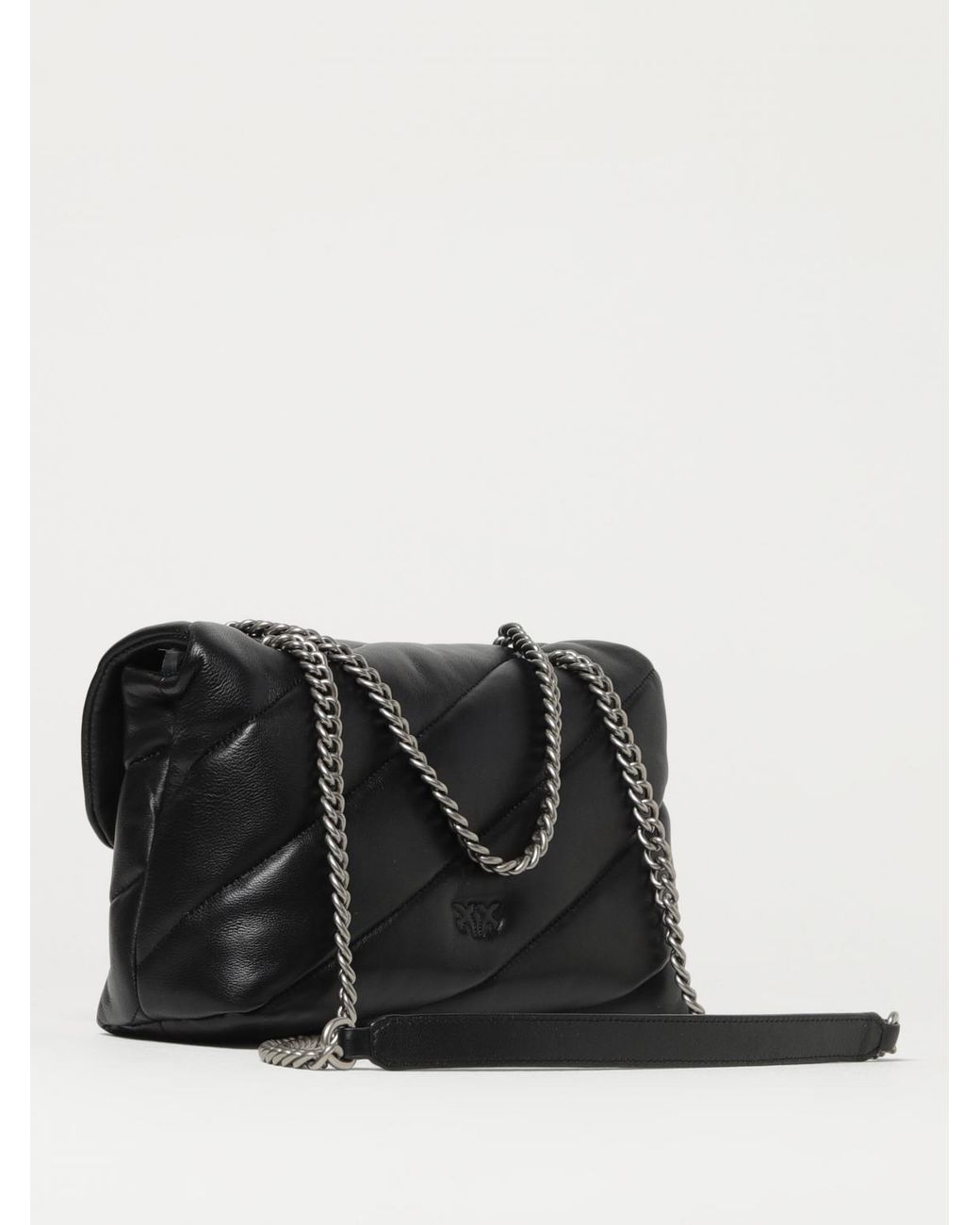 Pinko Black Love Puff Quilted Nappa Shoulder Bag