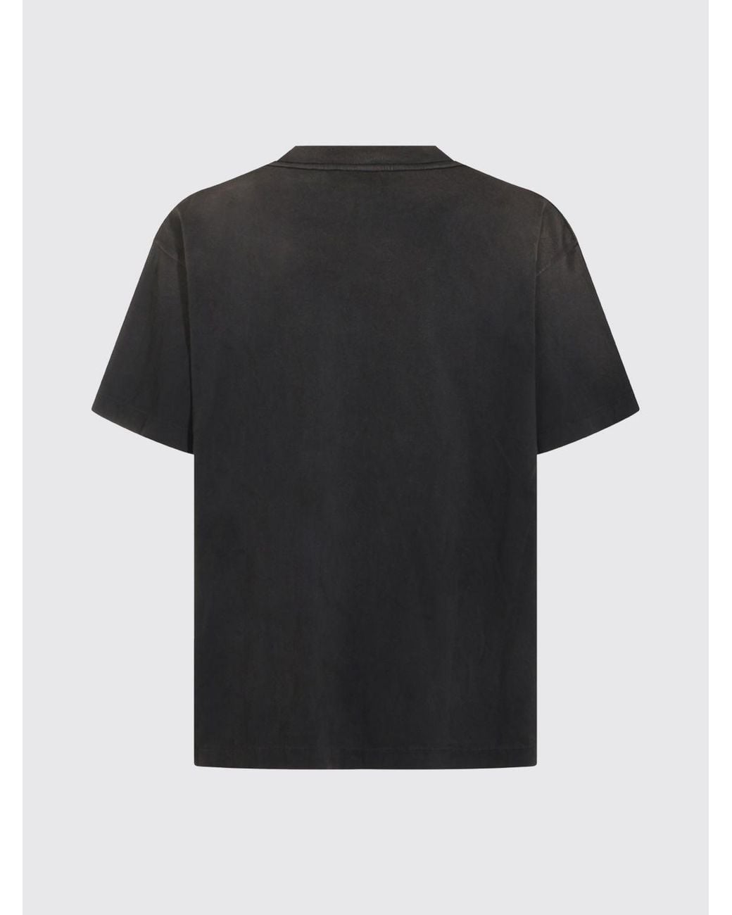 SAINT Mxxxxxx Blue Graphic Print Dropped Shoulder Cotton T-Shirt for men