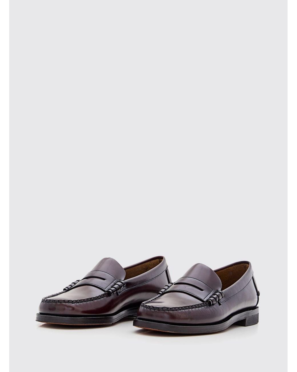 Sebago Classic Dan Vollnarbenleder Mokassins in White für Herren