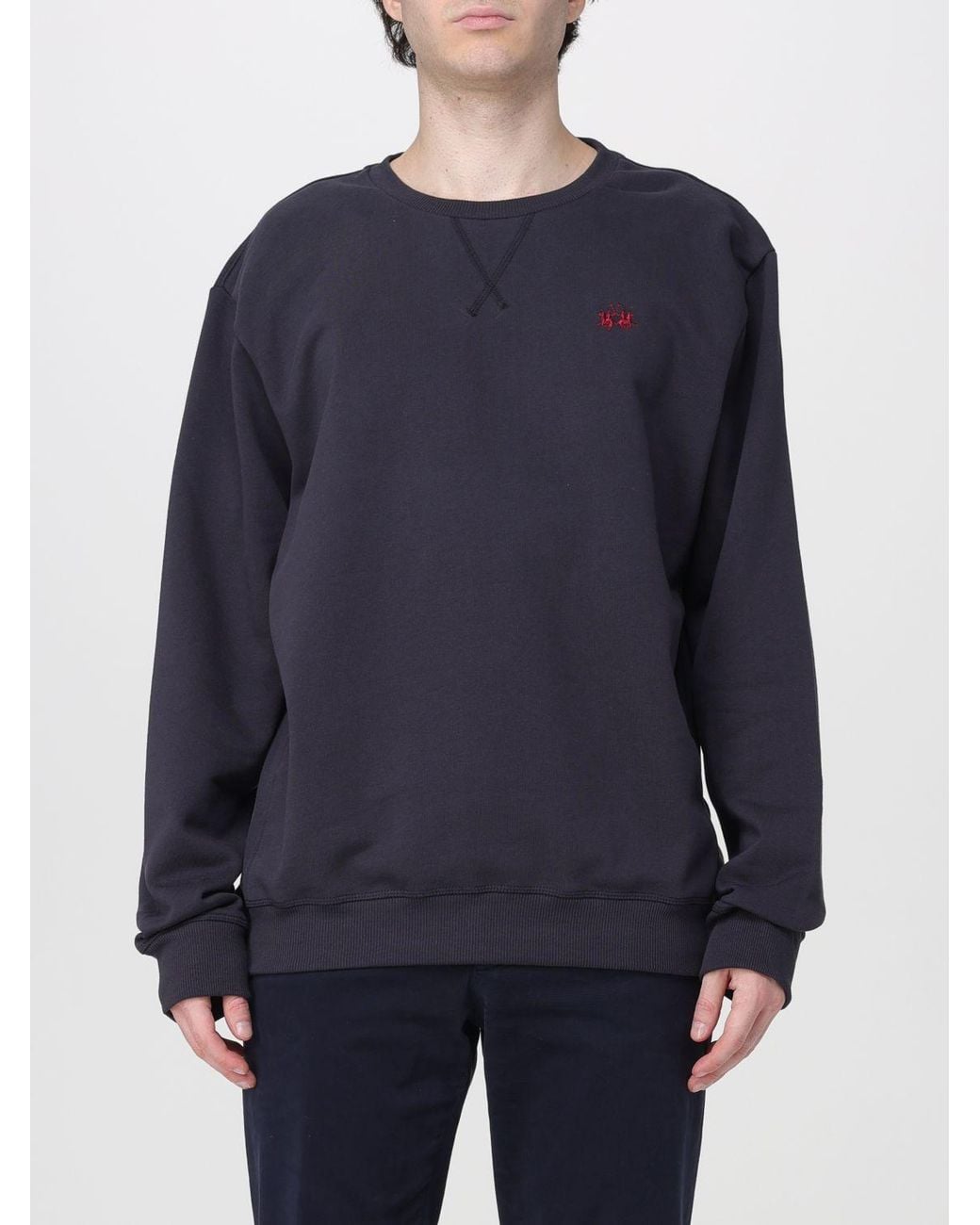 La Martina Blue Sweater for men