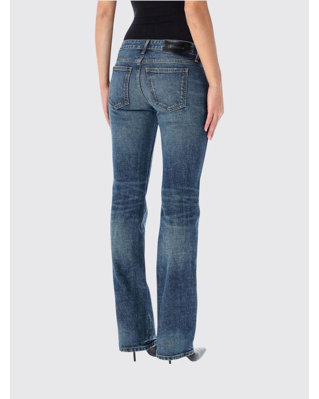 Khaite Blue Low-Rise Skinny Jeans