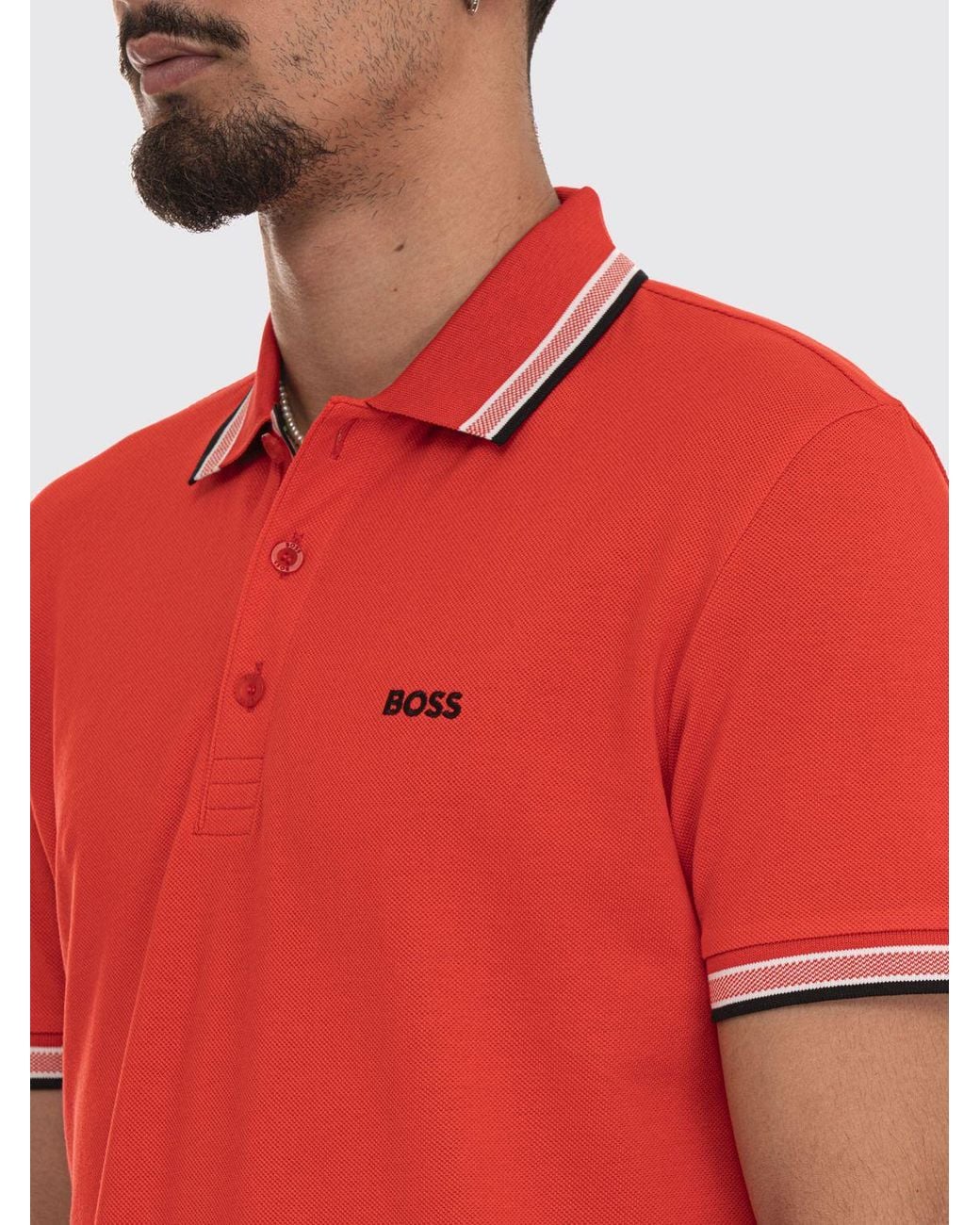 Boss Red Basic Cotton Polo Shirt for men