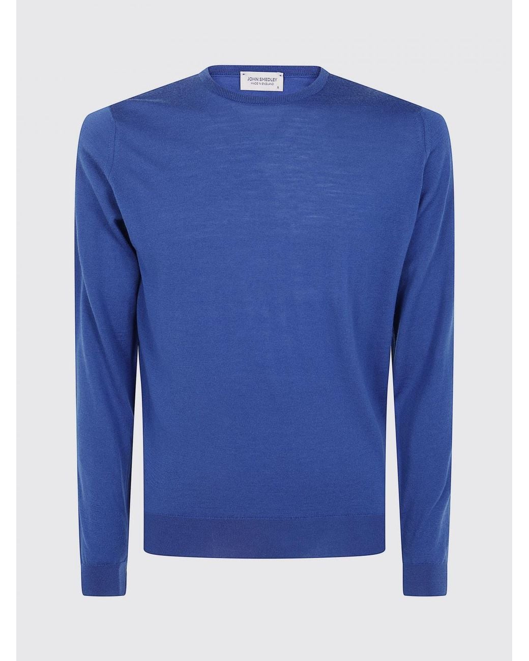John Smedley Blue Crewneck Jumper for men