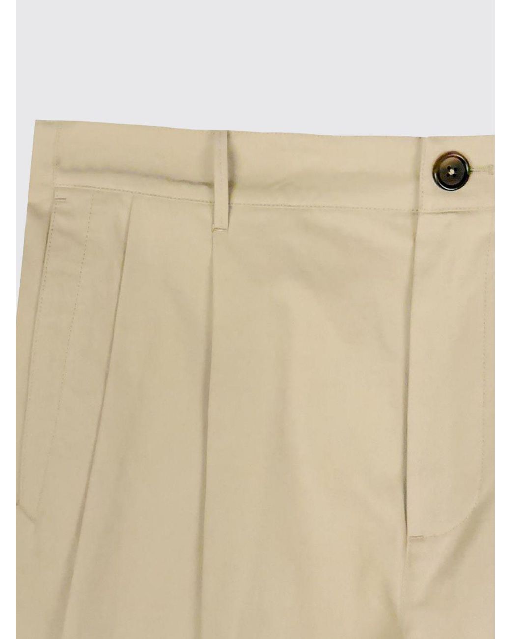Jil Sander Natural Oversized Wide-Leg Cotton Trousers for men