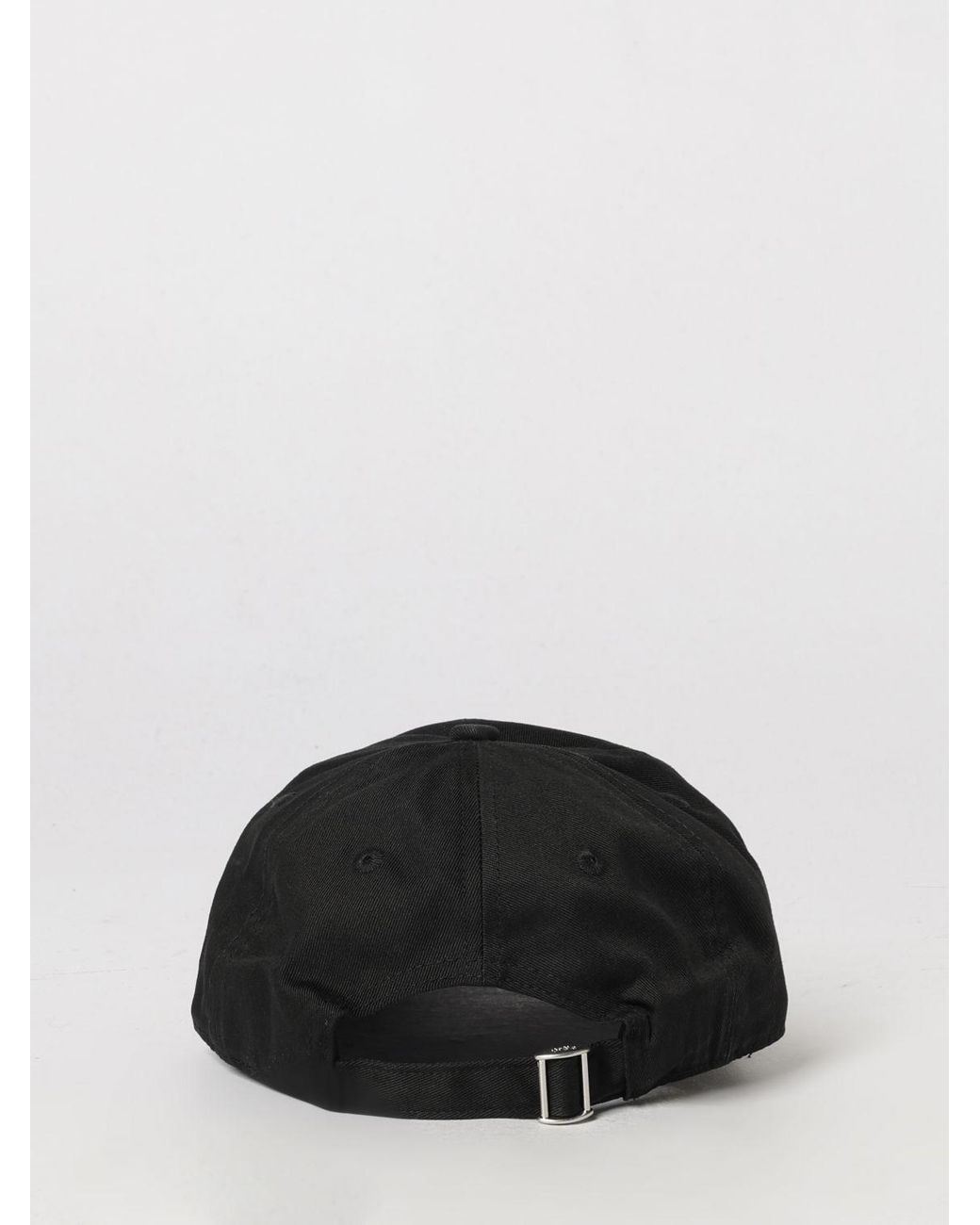 Drole de Monsieur Black Cotton Twill Baseball Cap With Embroidered Logo for men