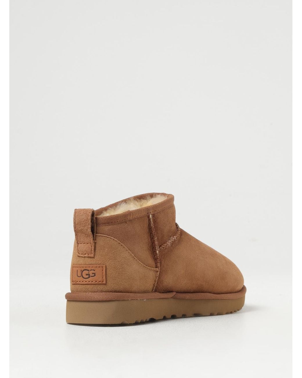 Ugg Brown Classic Ultra Mini Suede Ankle Boots