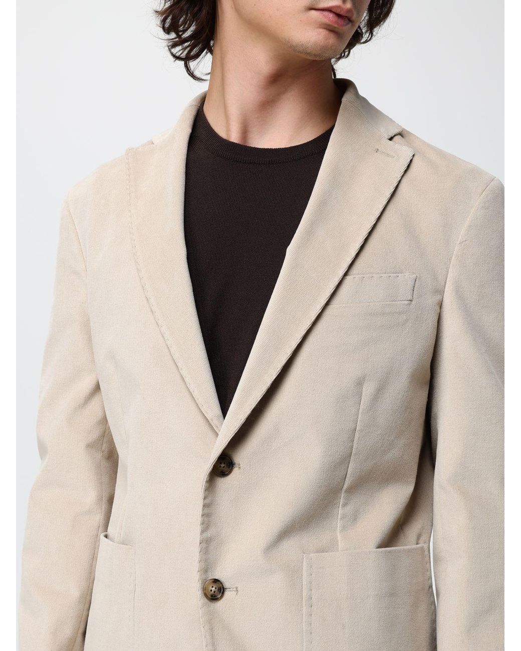 Brooksfield Natural Single-Breasted Blazer for men