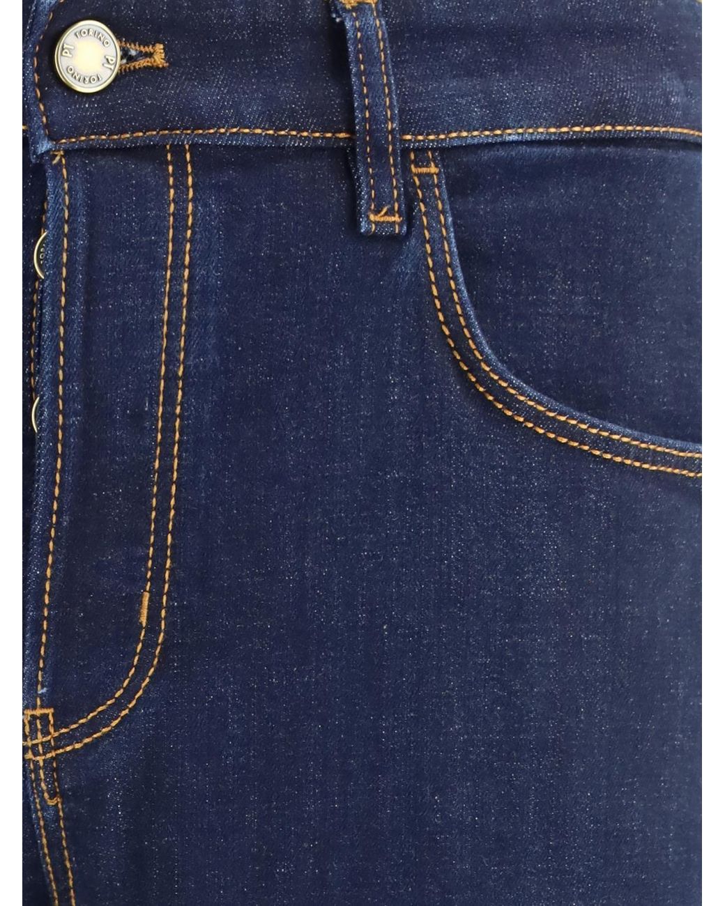 PT Torino Blue Skinny Fit Stretch Jeans for men
