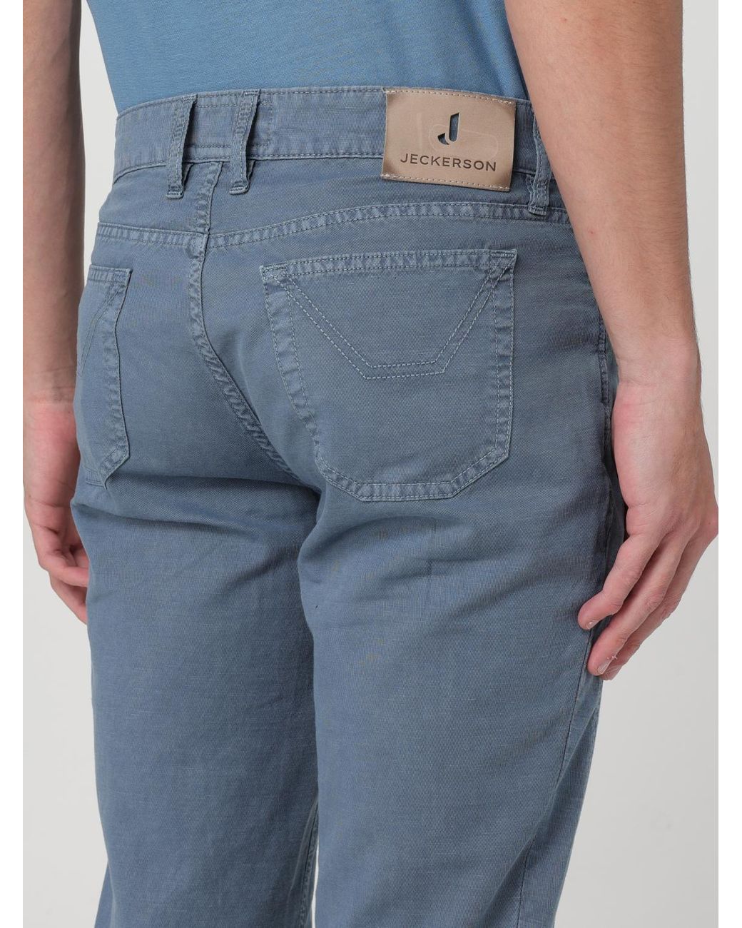 Jeckerson Blue Pants for men