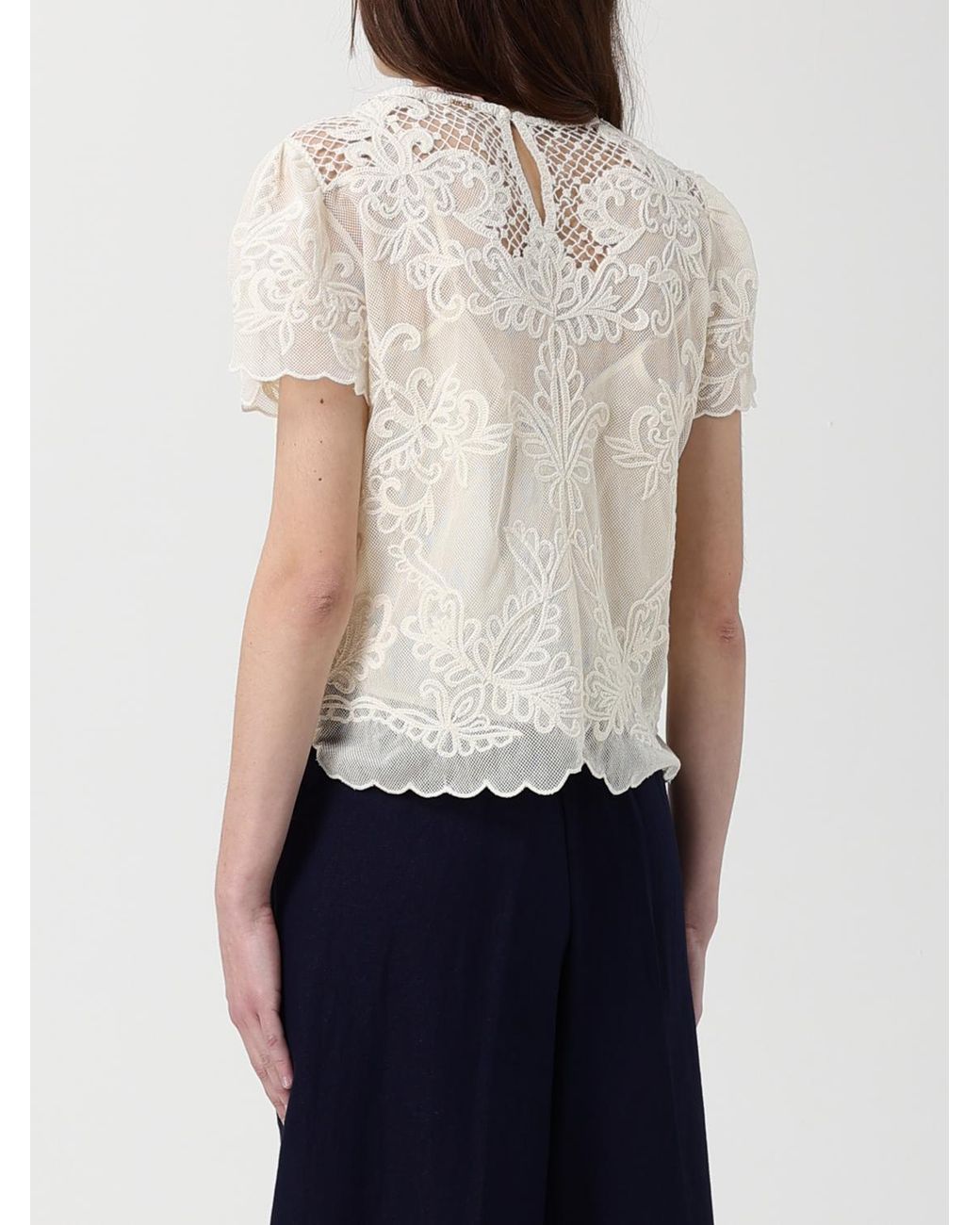 Twinset White Lace Top