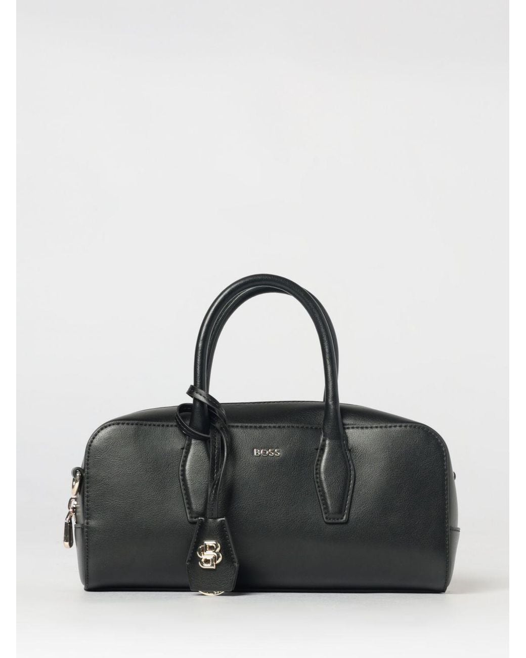 Boss Black Leather Bowling Bag