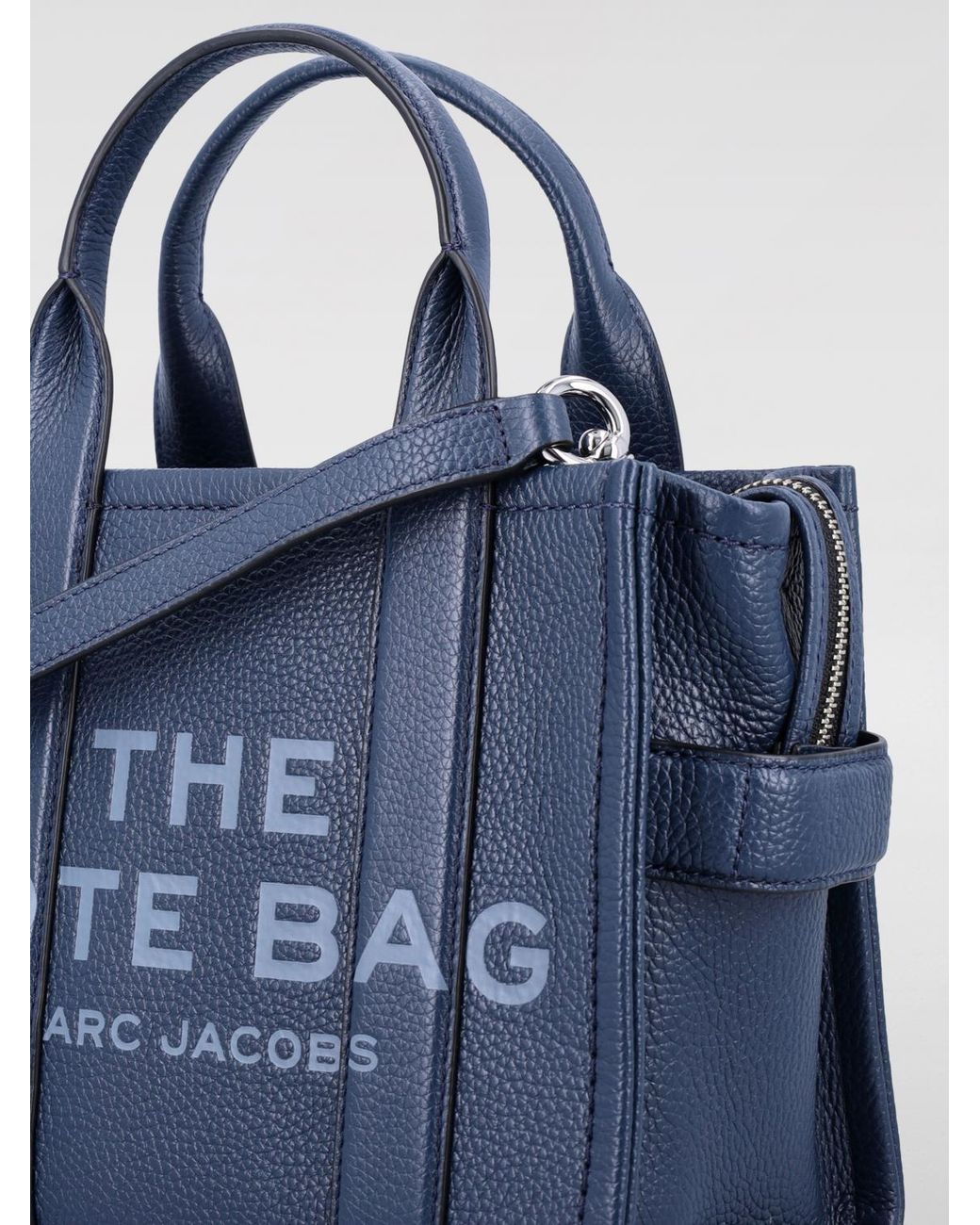 Marc Jacobs Blue The Tote Bag Grained Leather Bag