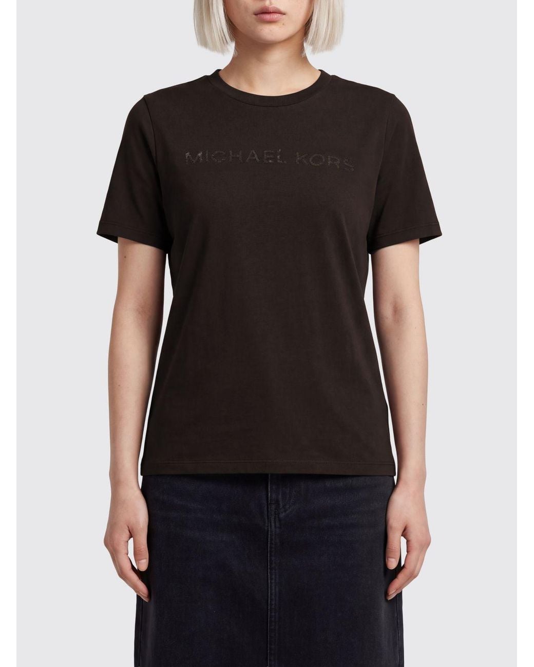 Michael Kors Black Crewneck T-Shirt