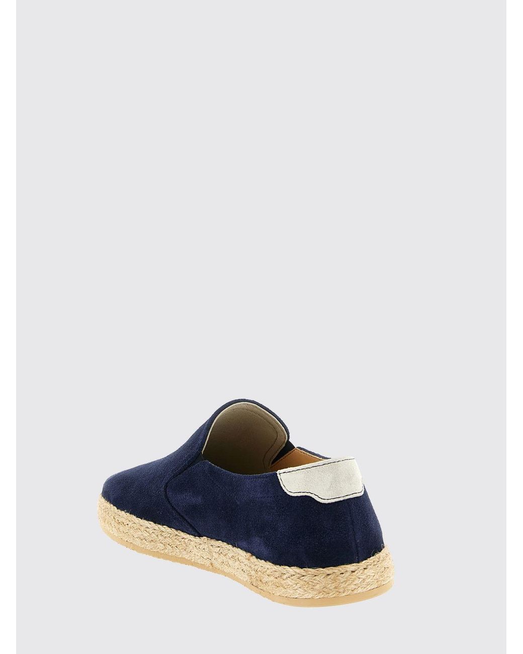 Brunello Cucinelli Blue Suede Espadrilles for men