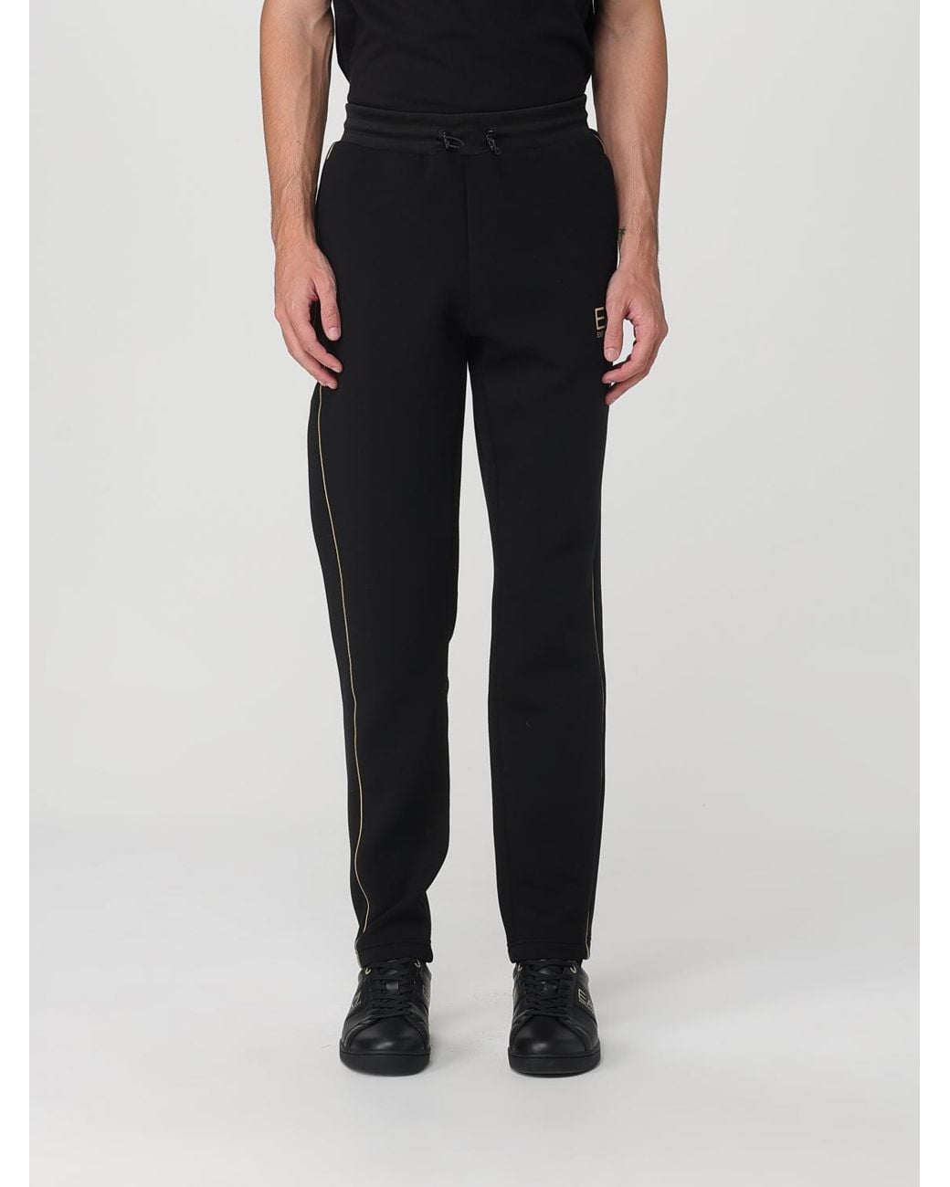 EA7 Black Trousers for men