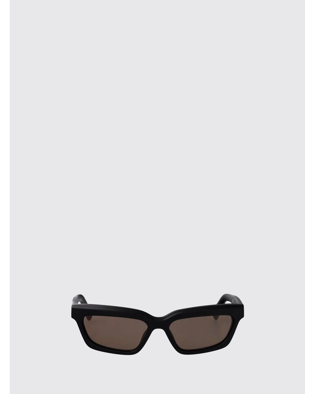 Jacquemus Black Le Salon Rectangular Acetate Sunglasses With Amber Lenses for men