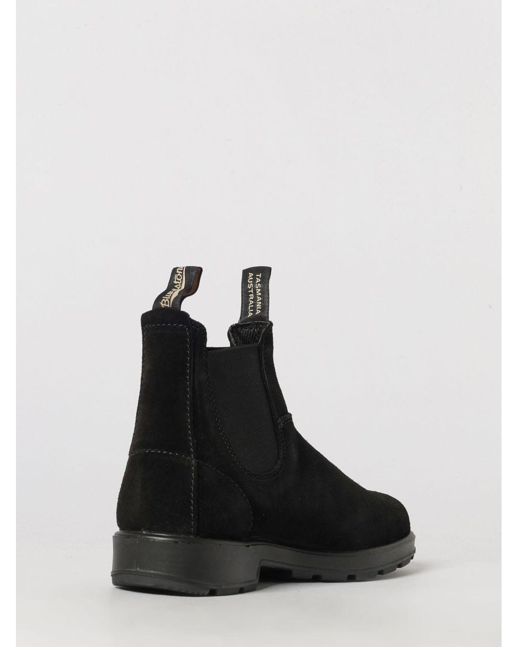 Blundstone Black 2405 Suede Chelsea Boots With Rubber Sole for men