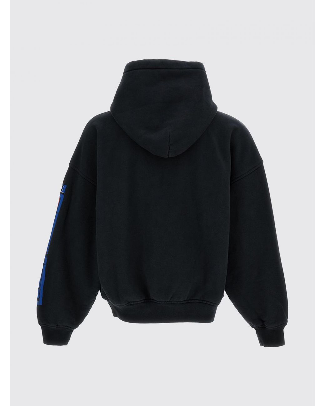 Rhude Black Cotton Hoodie for men