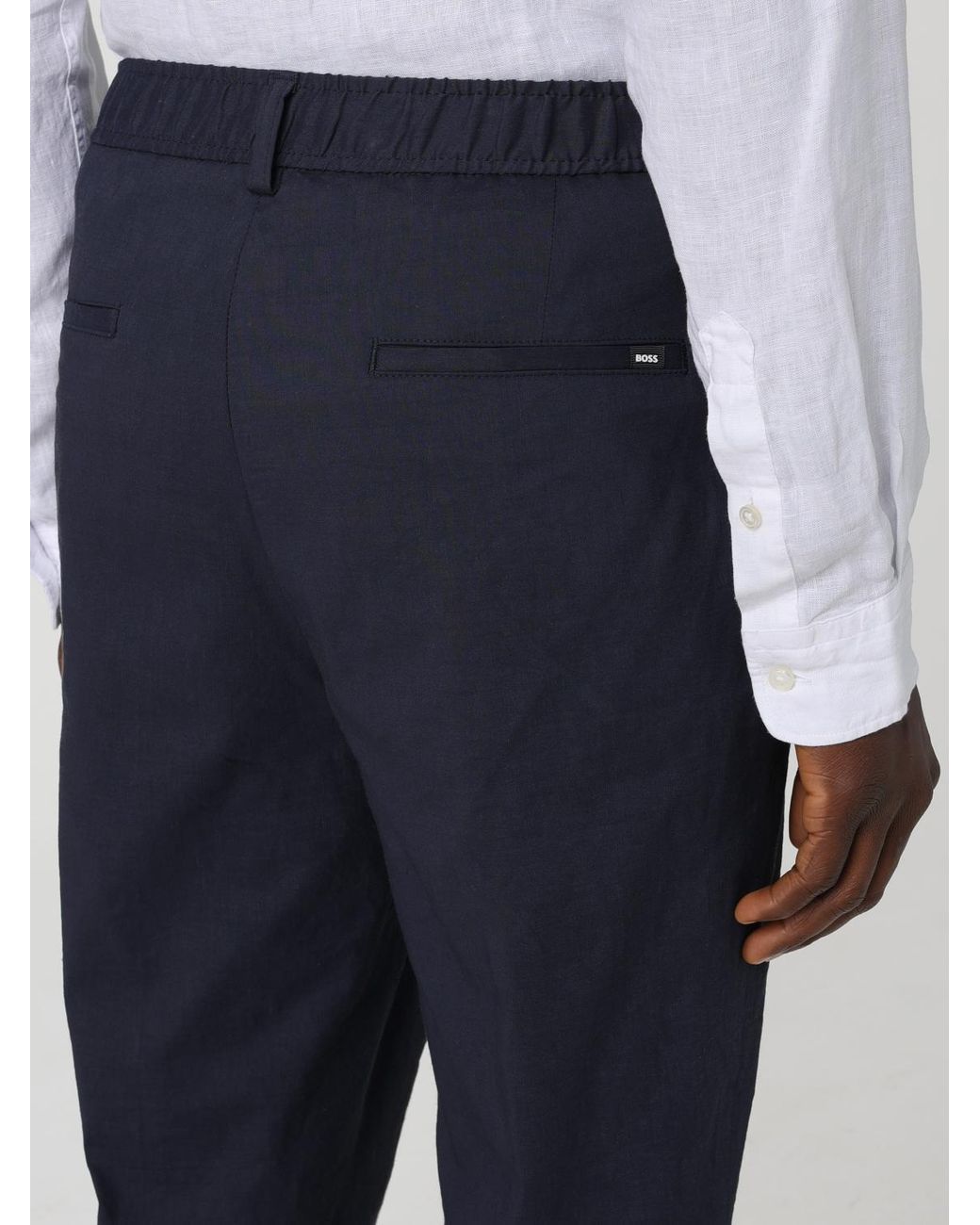 Boss Blue Pants for men