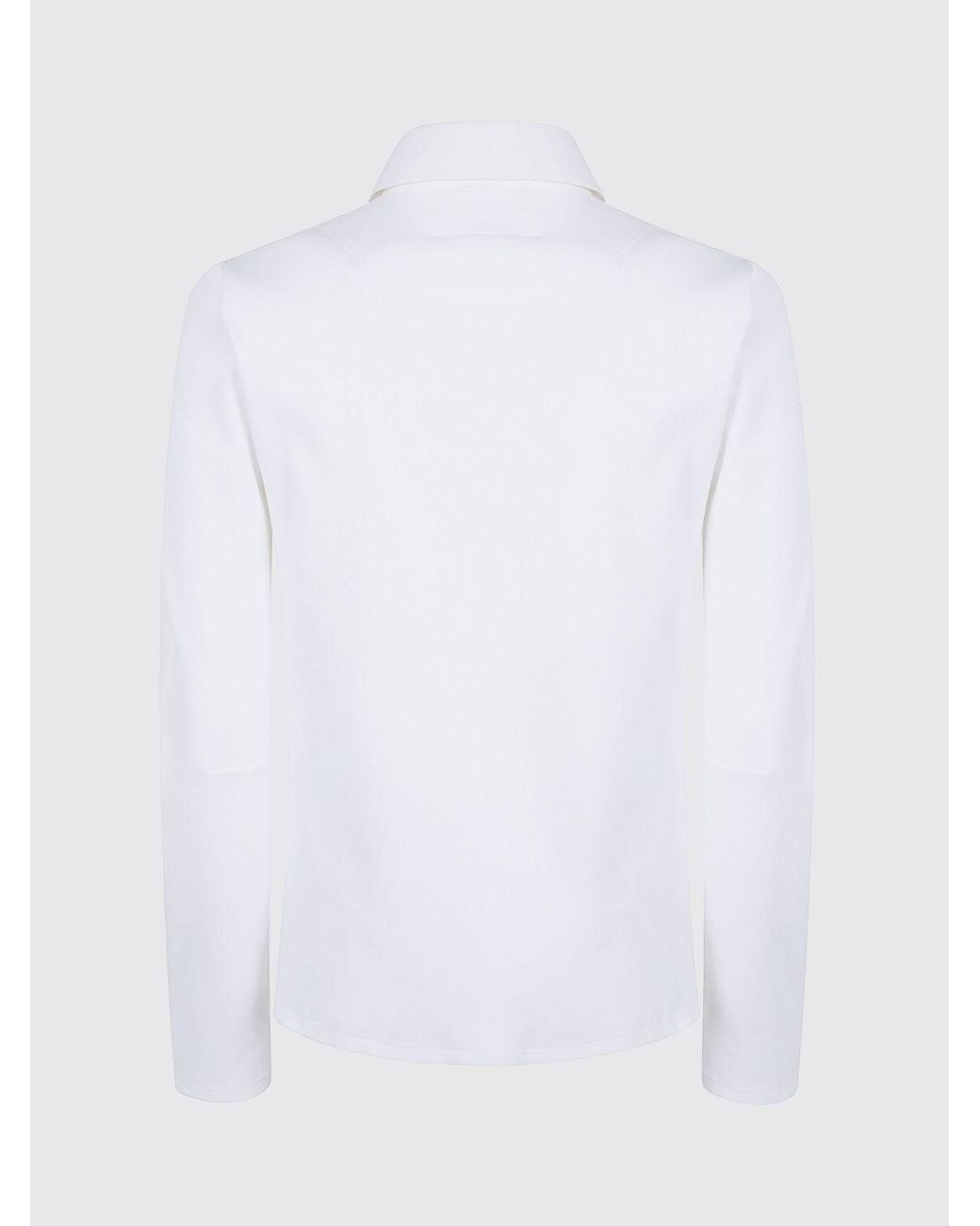 MM6 by Maison Margiela White Slim Fit Cotton Poplin Shirt With Patch Pocket