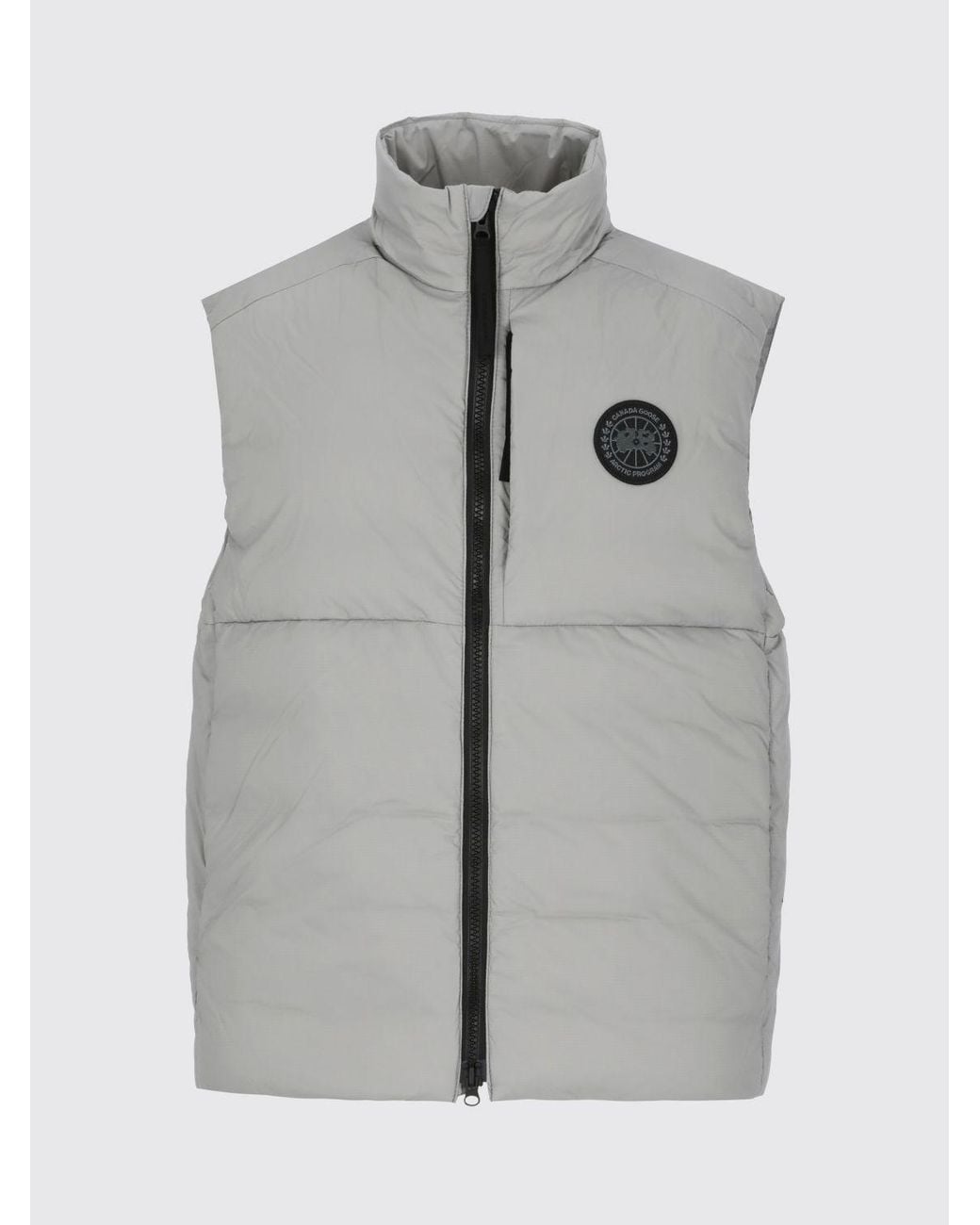 Canada Goose Gray High-Neck Quilted Water-Repellent Nylon Gilet for men