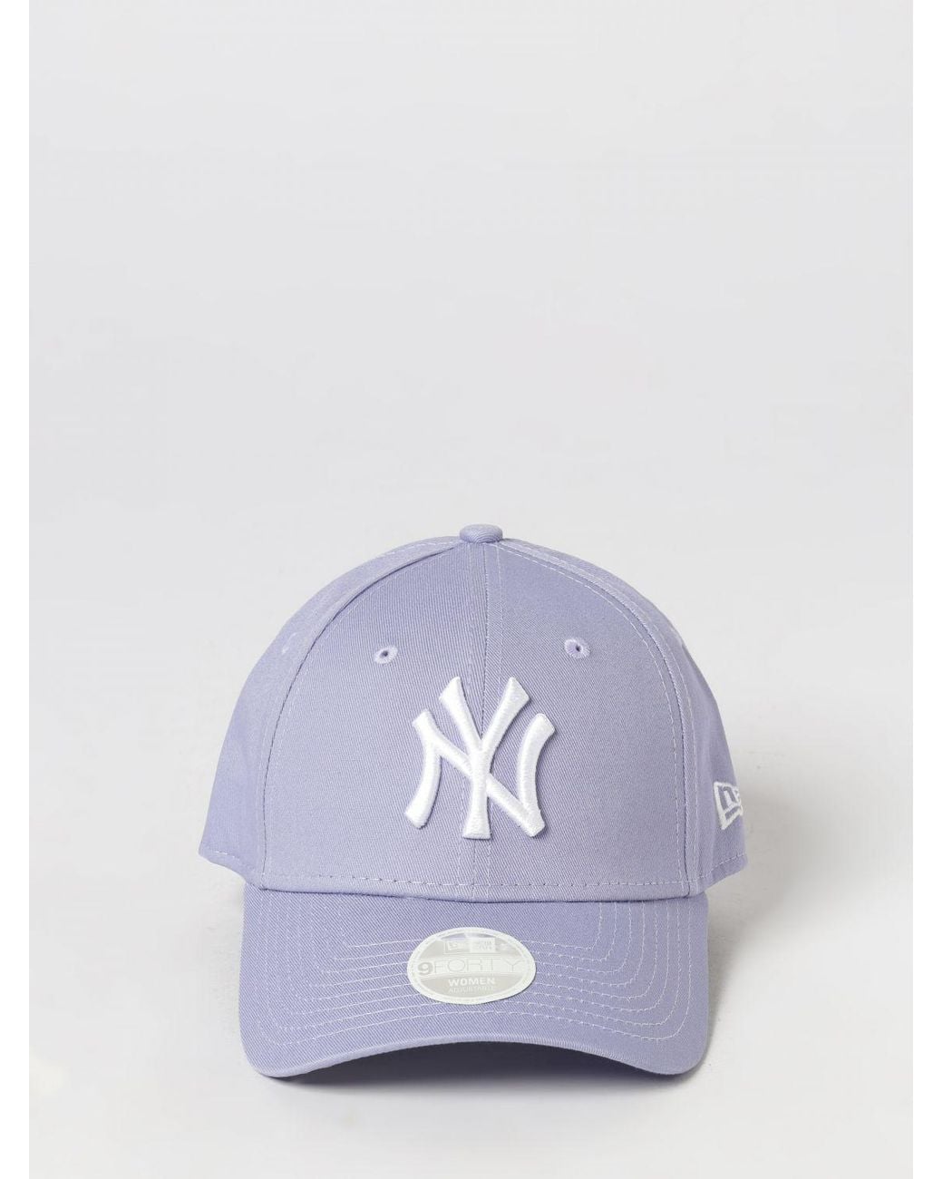 KTZ White 9Forty Ny Yankees Cotton Baseball Cap With Embroidered Logo