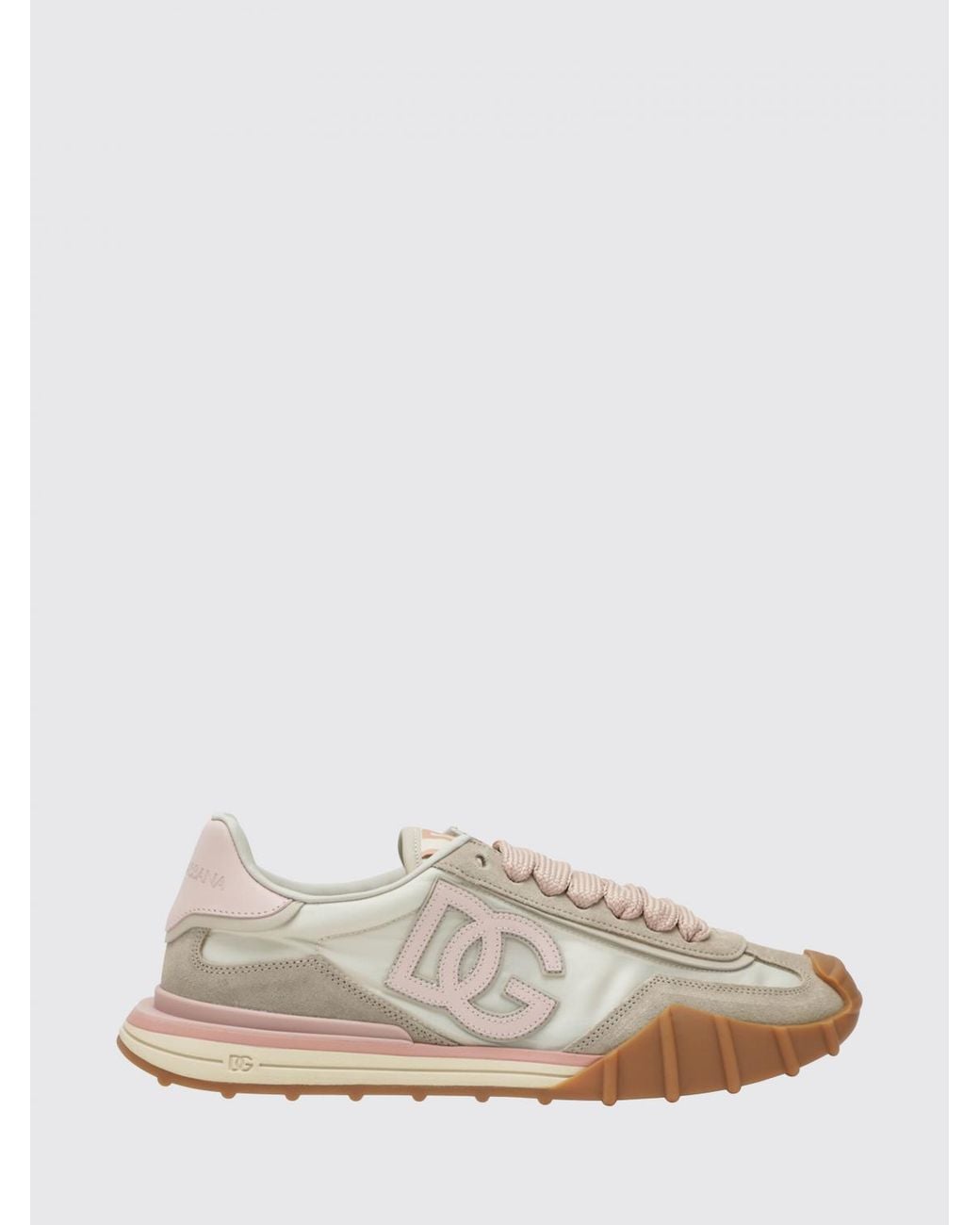 Dolce & Gabbana White Dolce &Amp Gabbana Dg Athletic Suede And Nylon Sneakers