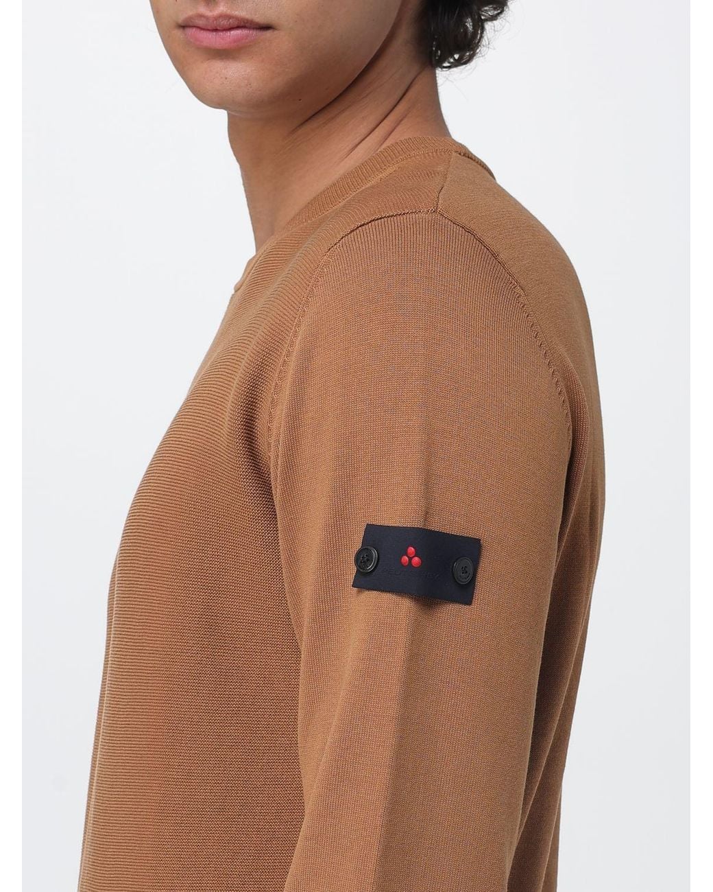 Peuterey Blue Cotton Crewneck Sweater for men