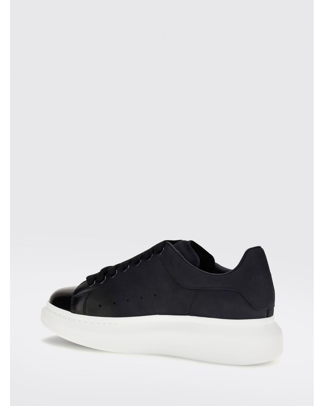 McQueen White Oversize Low-Top Calfskin Trainers With Chunky Sole for men