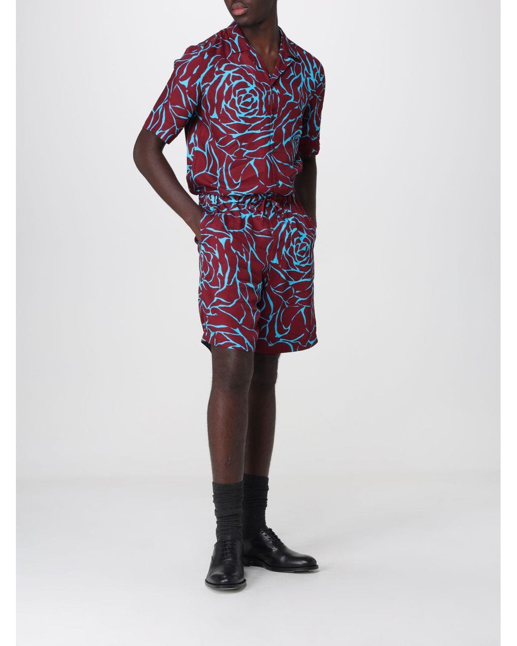 Dries Van Noten Red Shorts for men