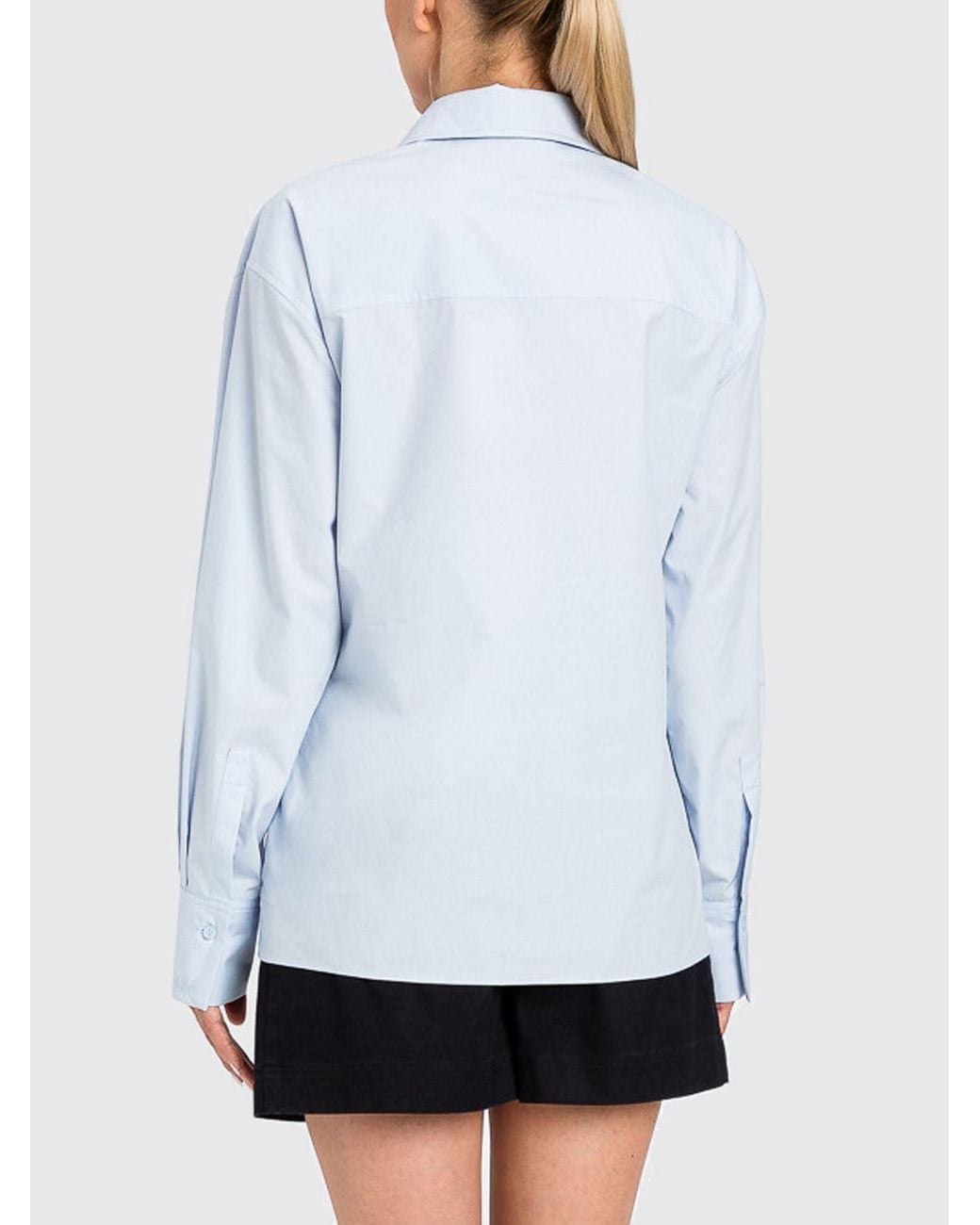 Twinset White Cotton Poplin Shirt