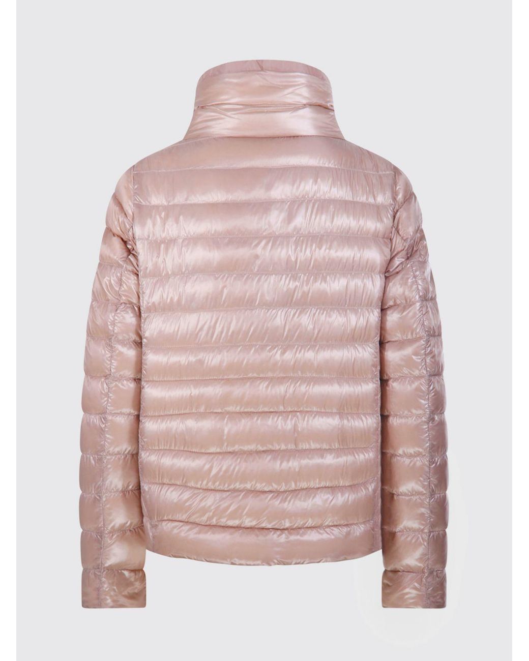 Herno Red Short Reversible Quilted Ultra-Light Nylon Down Jacket