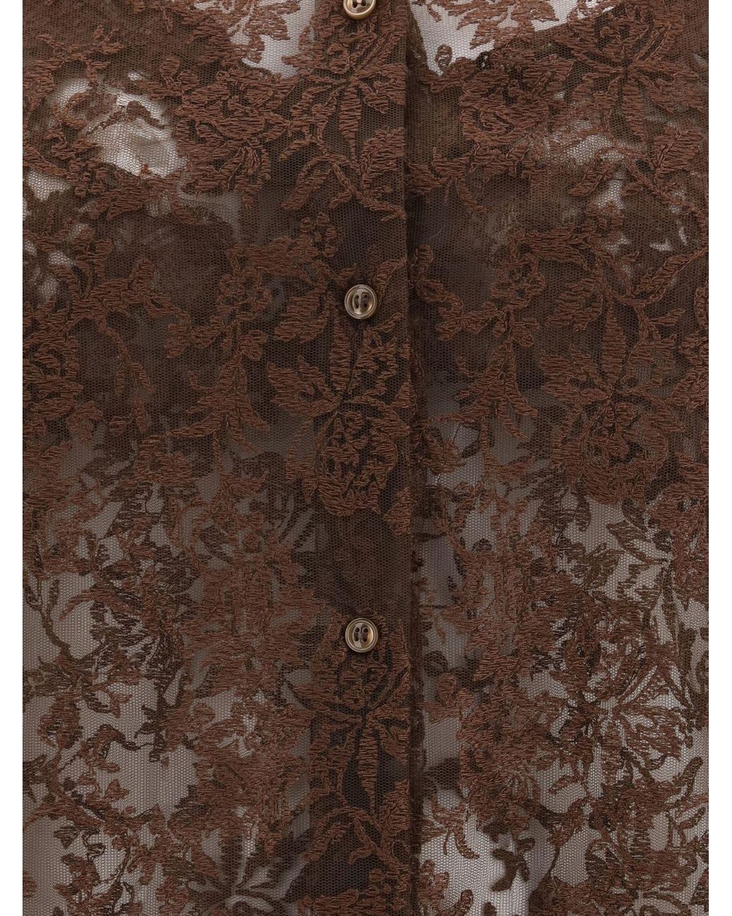 Ermanno Scervino Brown Shirt