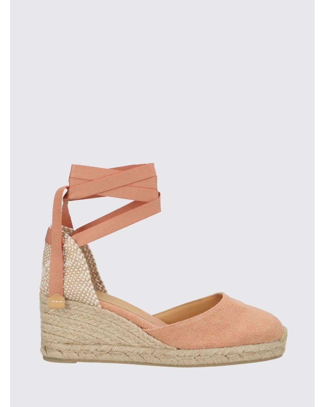 Castaner Pink Carina Cotton Canvas Espadrilles