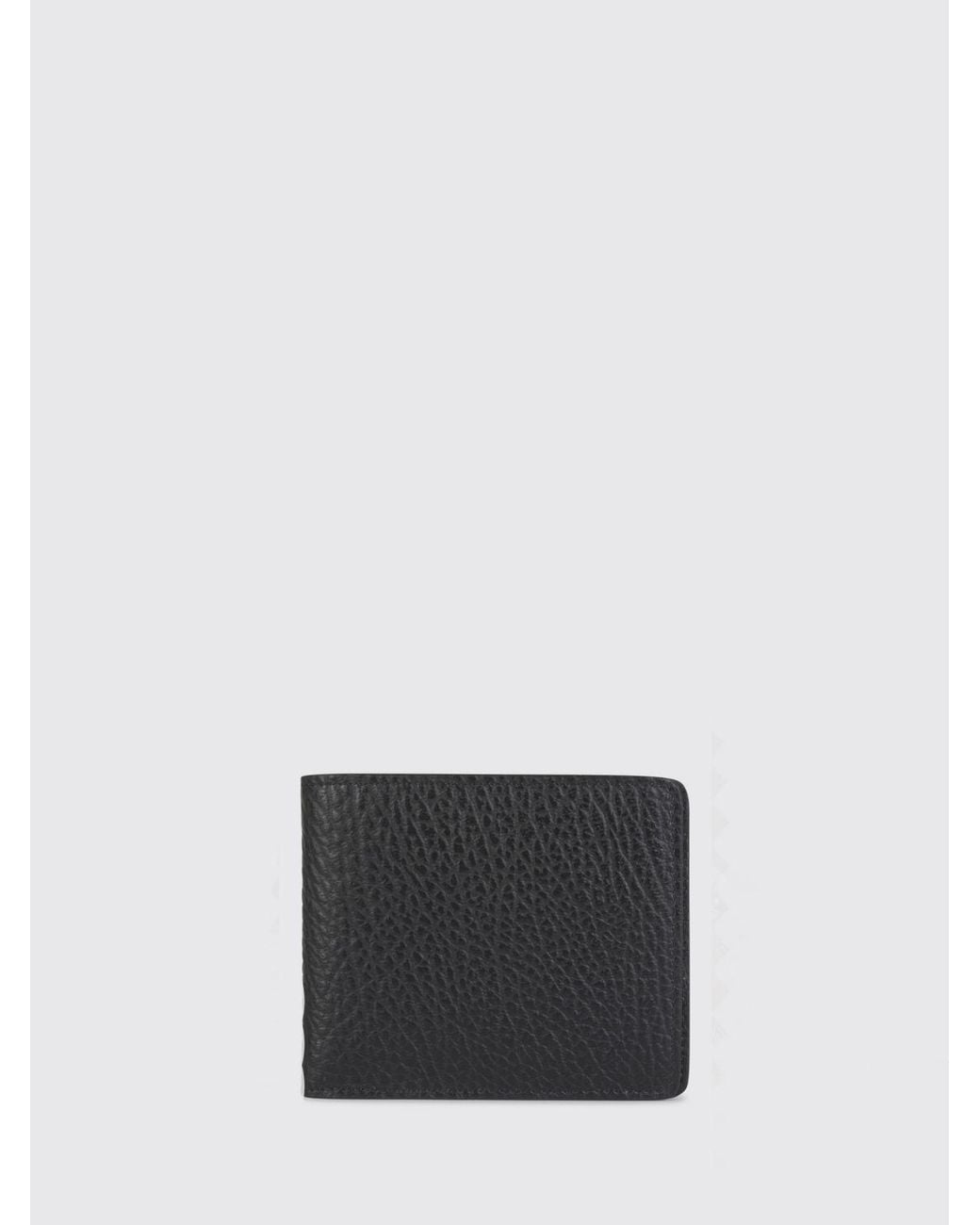 Maison Margiela White Grained Leather Bifold Wallet With Four Stitches for men