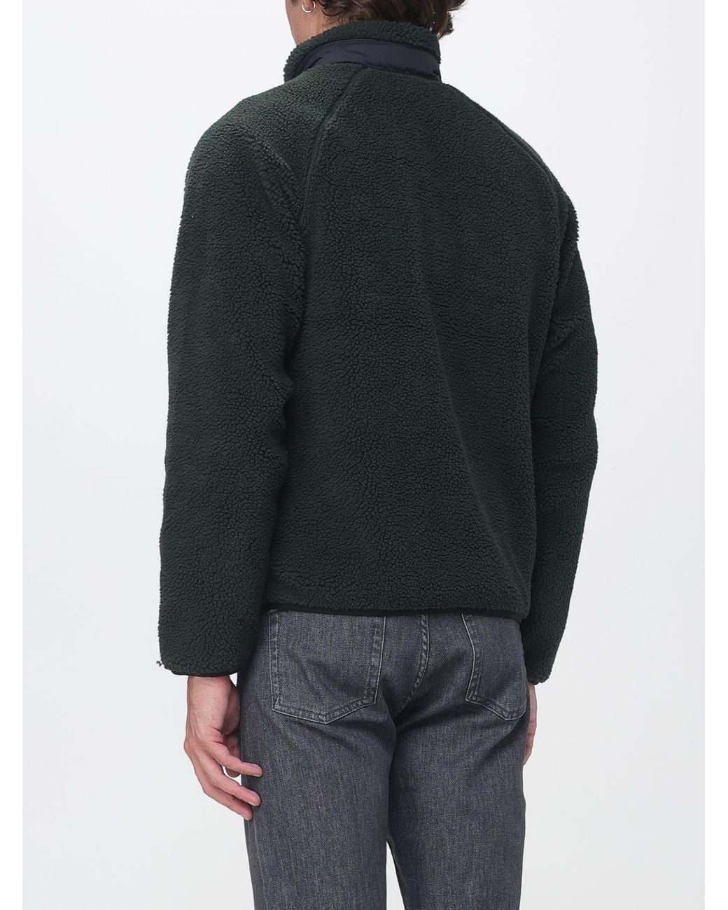 Carhartt Black Prentis High Neck Fleece Jacket With Zip Pockets for men