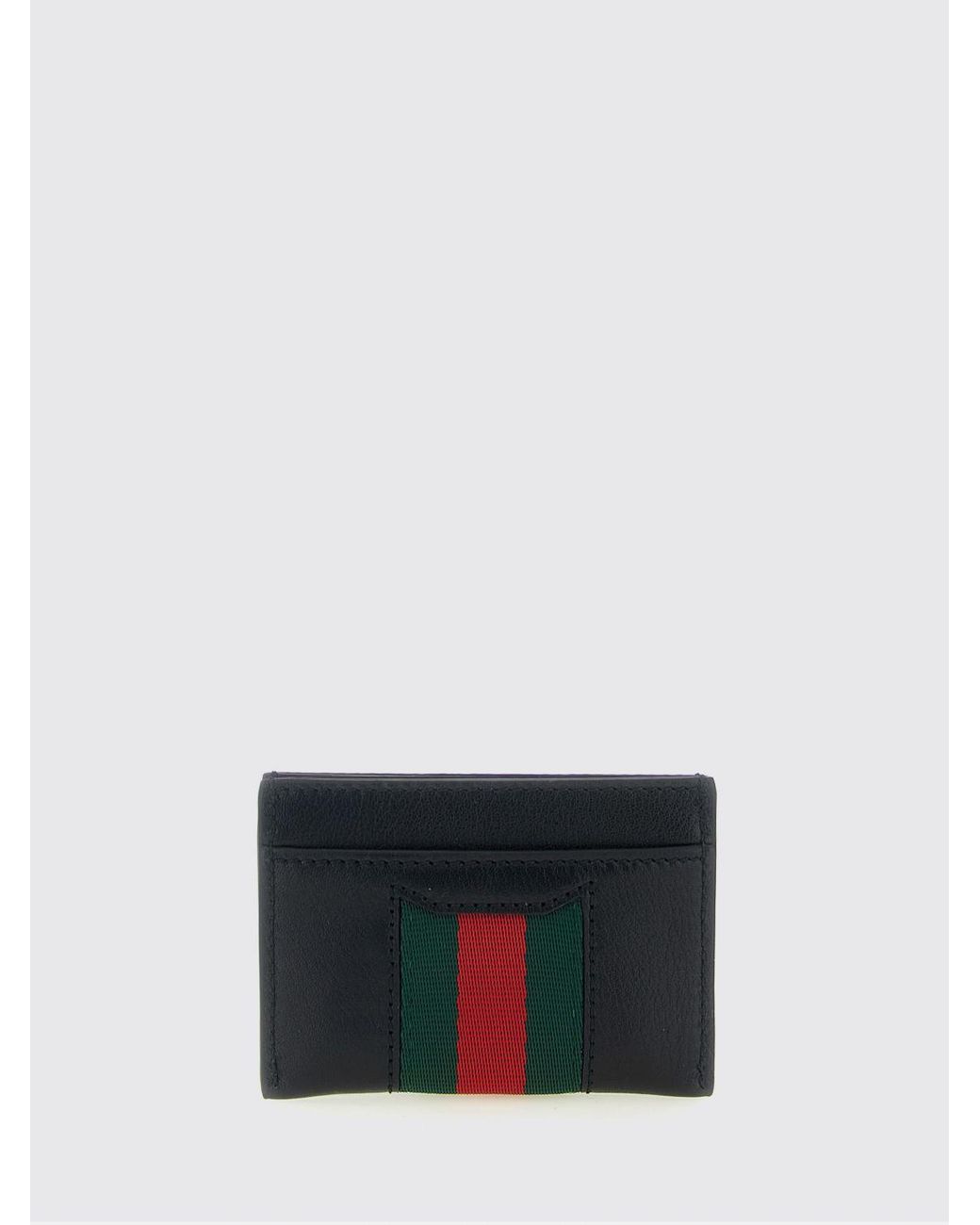 Portacarte Web Horsebit di Gucci in White