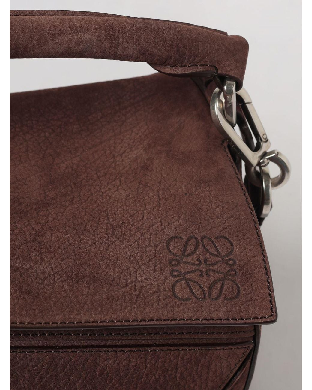 Loewe Brown Puzzle Shoulder Bag for men