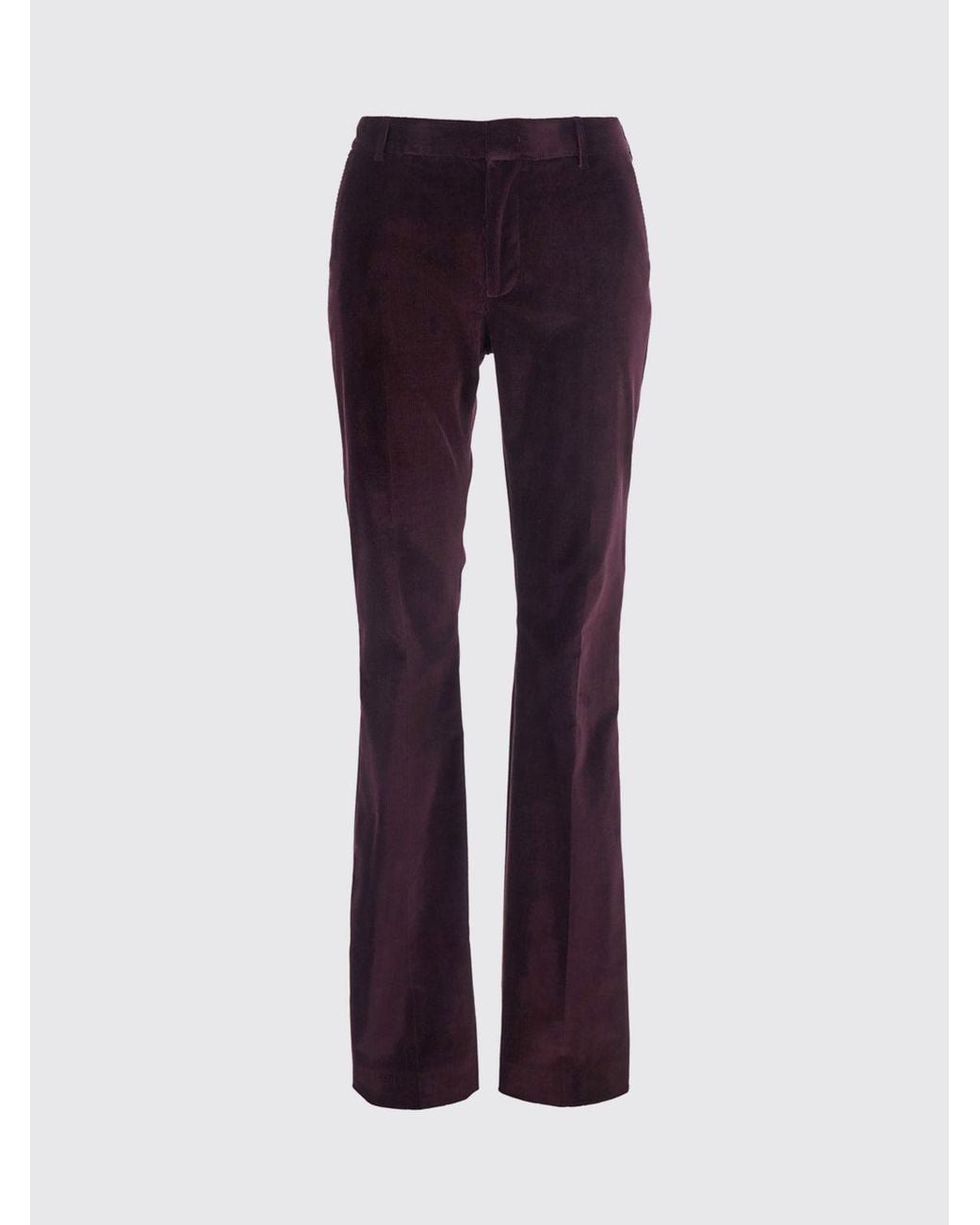 PT Torino Purple Flared Chino Trousers