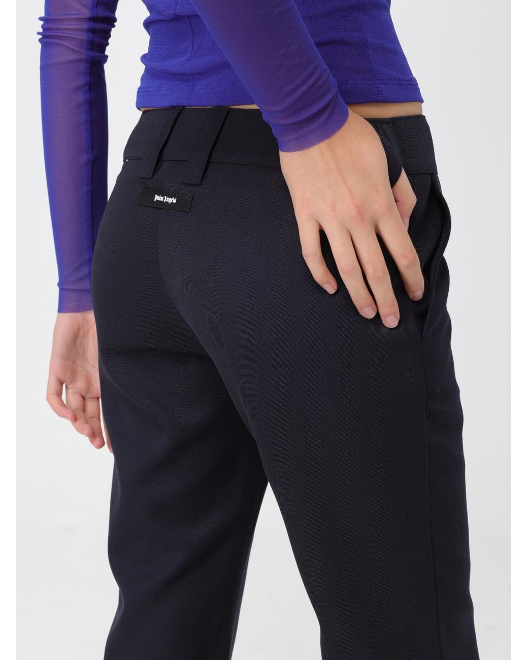 Palm Angels Blue Trousers