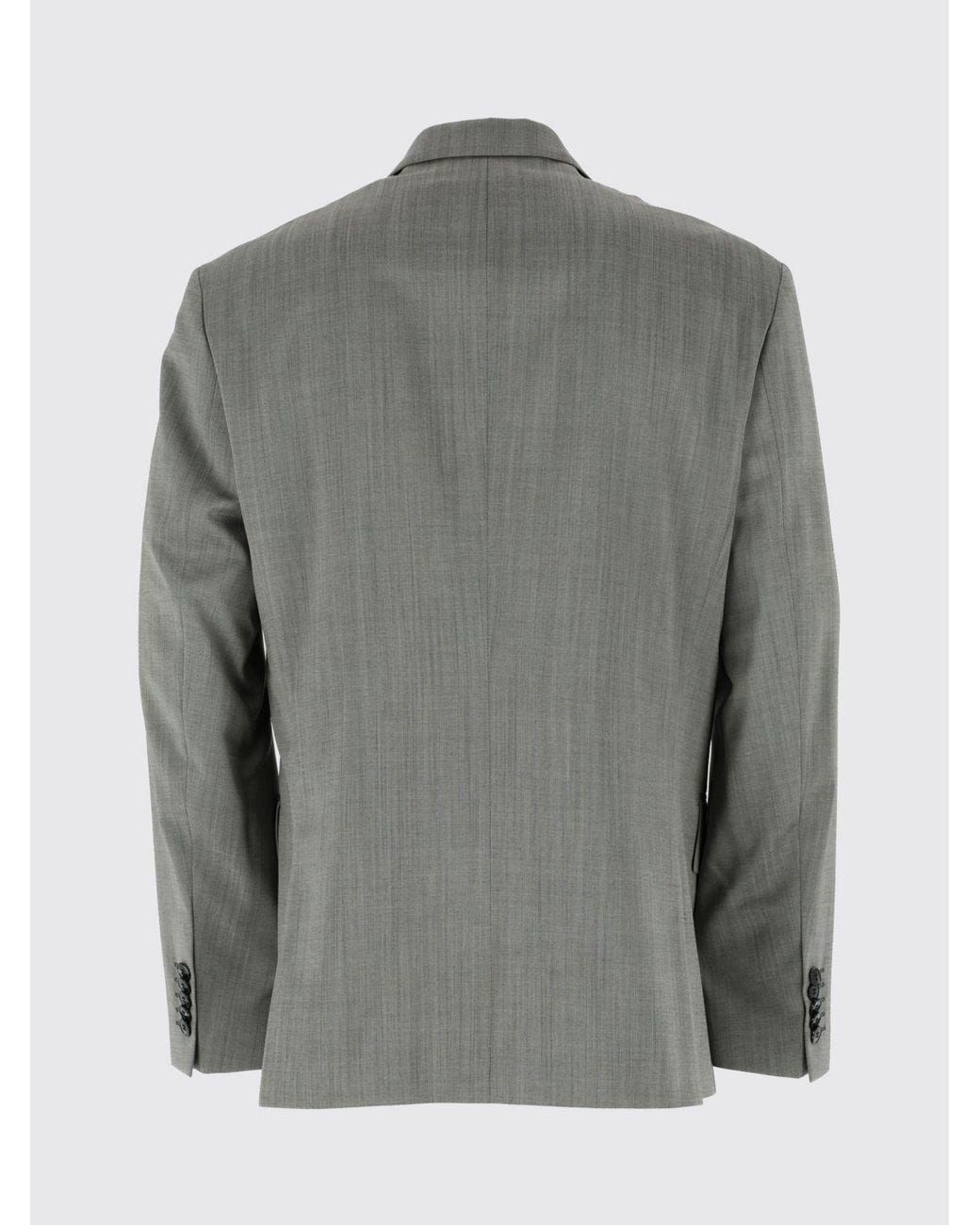 HUGO Gray Double-Breasted Blazer for men