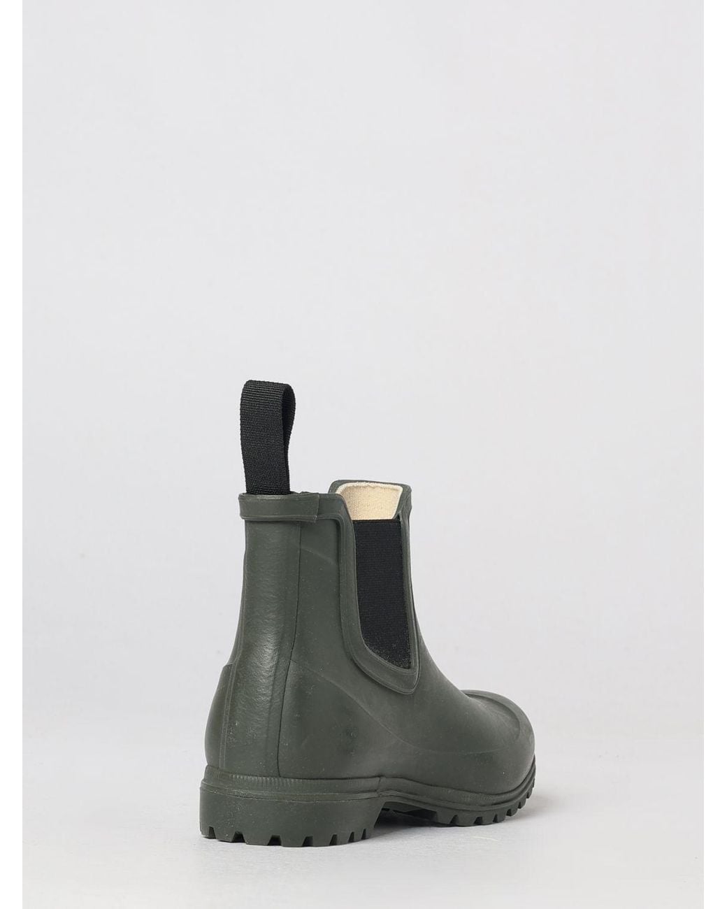 Superga Green 798 Chelsea Rubber Rain Boots With Lug Sole for men