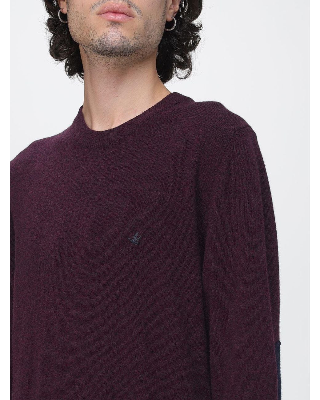 Brooksfield Purple Sweater for men