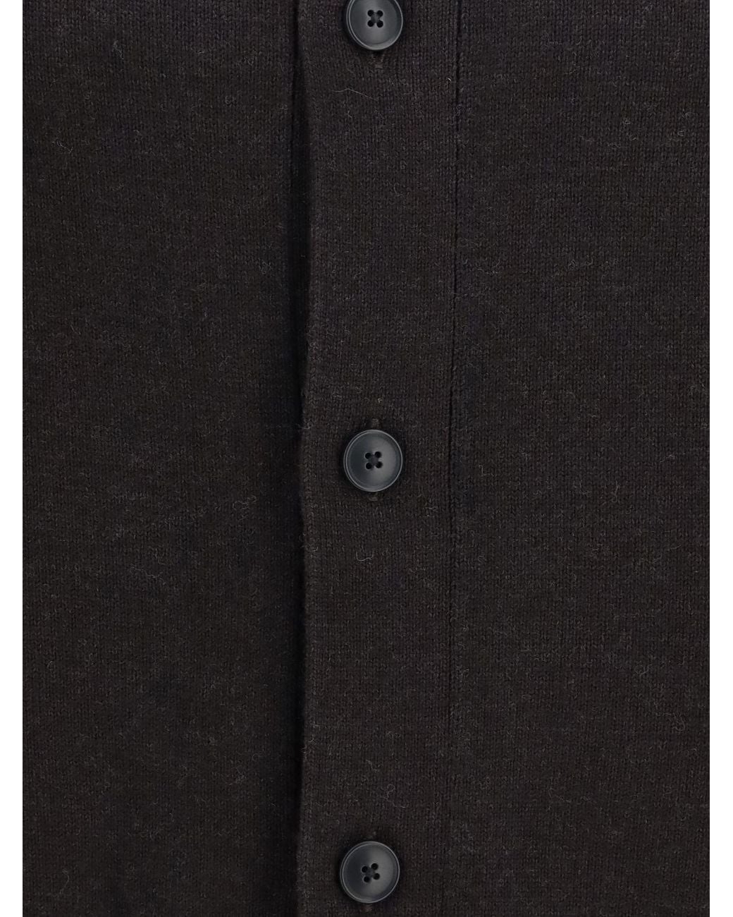 sunflower Black Crewneck Cardigan for men