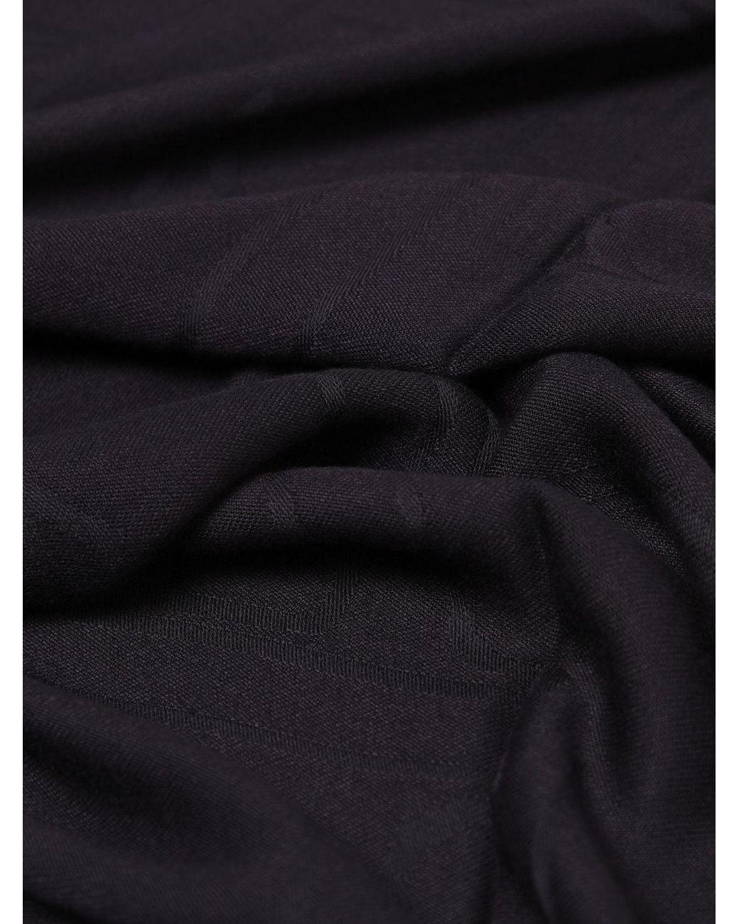 Elisabetta Franchi Black Solid Scarf