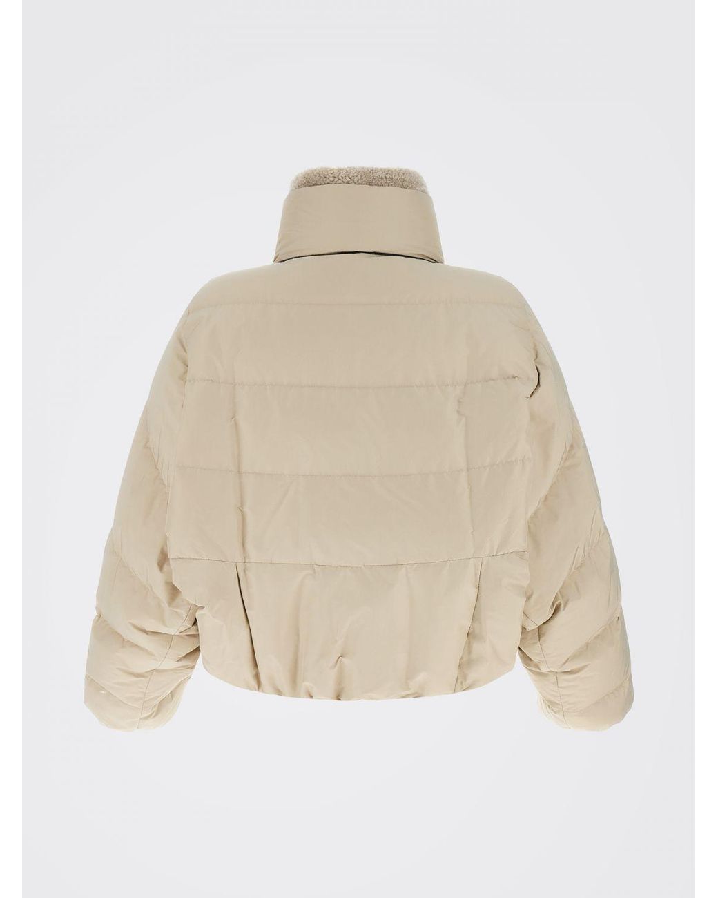 Brunello Cucinelli Natural Short Quilted Down Jacket