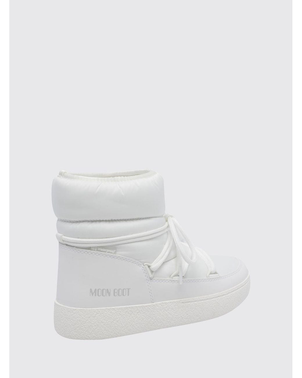 Moon Boot White Flat Ankle Boot